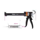 BETA - Pistola ad alta spinta per ancoranti chimici e cartucce standard, pistole lamiera ancoranti chimici AC.