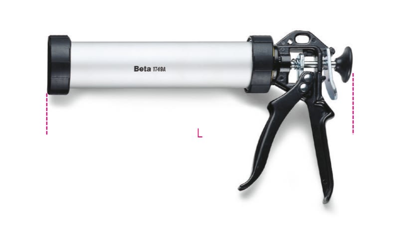 BETA - Pistola per sigillante modello professionale tubo in alluminio pistole alluminio per sigillante a.