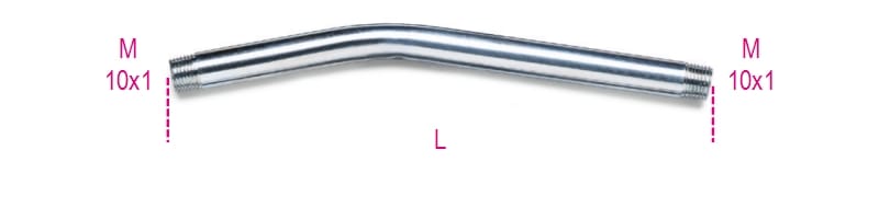 BETA - Tubo rigido piegato per compressore grasso mm150 rc.