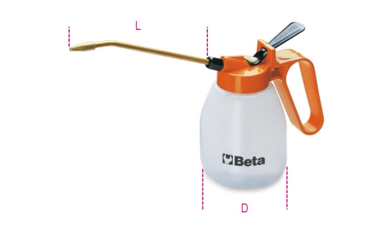 BETA - Oliatori plastica rigidi con cannuccia 200