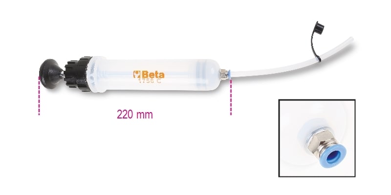 BETA - Siringa in PP per olio da 200 ml 200cc.