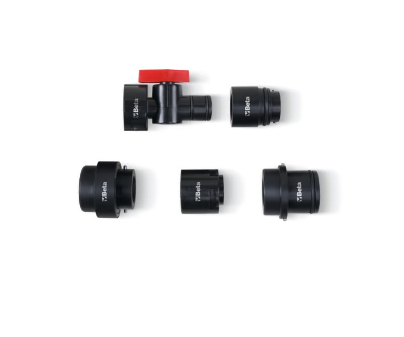 BETA - Kit di adattatori rapidi antiriflusso per imbuto 1758B e 1758B-1,6 + VALVOLA 1758B/K5 + KIT 4 ADATTATORI
