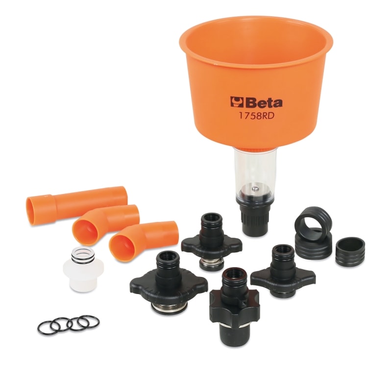 BETA - Imbuto con attacchi rapidi per liquido refrigerante e radiatori.
