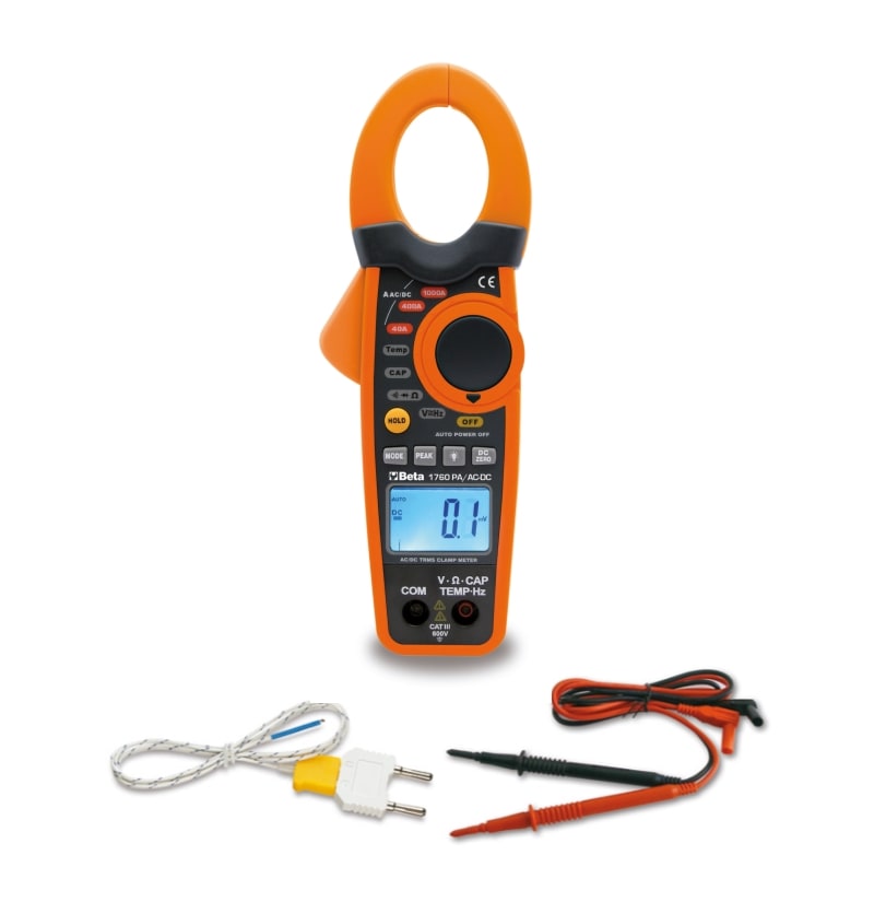 BETA - Pinza amperometrica e multimetro digitale, pinze amperometriche+multimetro pa/ac-dc.
