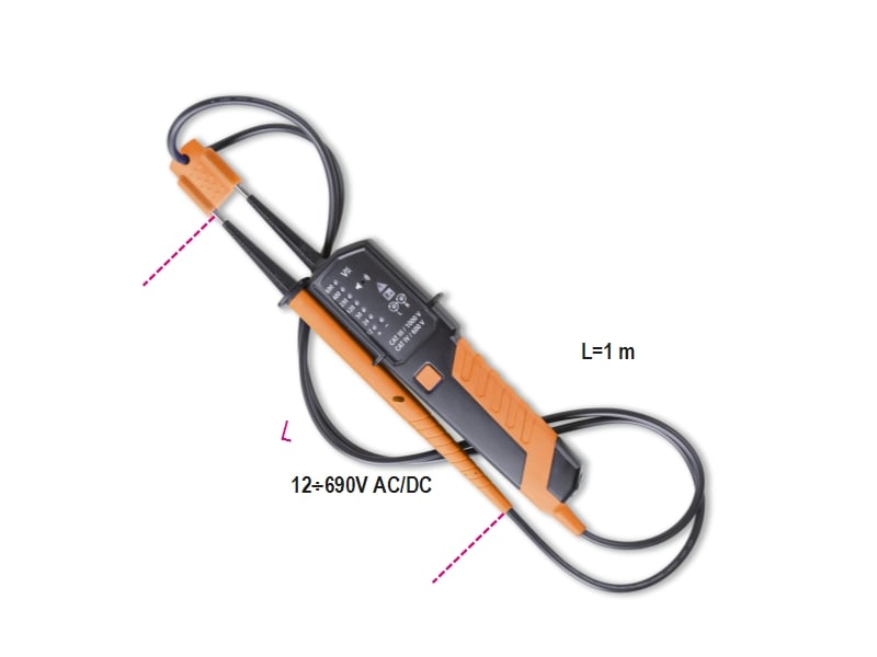 BETA - Tester combinato di tensione e continuità 12-690V AC/DC CAT III 1000V PT.