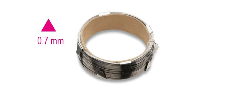 BETA - Cavo d'acciaio per cristalli, cavi sezione triangolare cristalli T, robusti e resistenti.