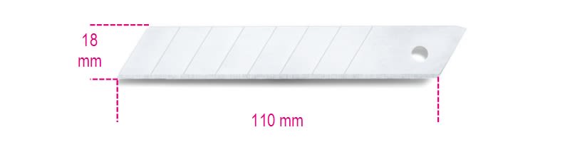 BETA - 10 lame a settori 18 mm per cutter 1771, 1771BM e 1771F RL 10.