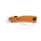 BETA - Cutter a lama retrattile di sicurezza fornito con 2 lame h-safe, cutter h-safe lama automatica h.