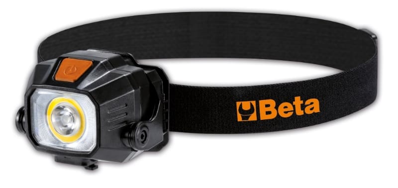 BETA - Lampada da testa a led con ricarica wireless conic, lampade testa wireless 400 lumen aw.