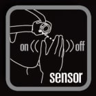 BETA - Lampada da testa ricaricabile a LED con doppia luminosità, sensore ON/OFF contactless e sensori B.