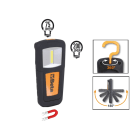 BETA - Lampada ricaricabile compatta con LED ad altissima luminosità, batteria ai polimeri di litio, mini lampade 1 LED ricaricabili COB.