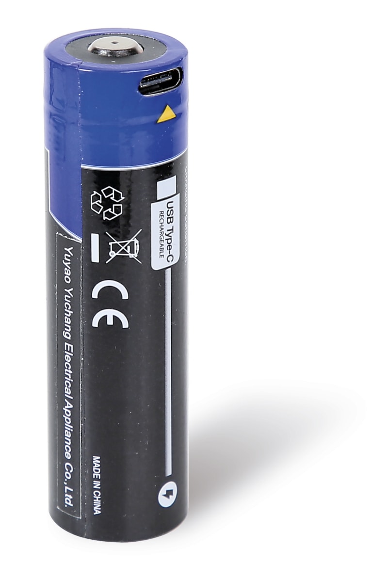 BETA - Batteria ricaricabile con attacco USB-C per lampada sottocofano 1838E B-BT.