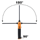 BETA - Lampada da ispezione ricaricabile a LED, doppia emissione luminosa, snodata e orientabile a 180° con base magnetica da 700LM.