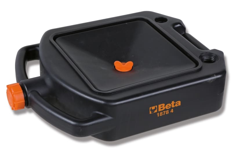 BETA - Vaschetta per recupero liquidi trasportabile, vaschette 4lt recupero liquidi moto, ideale per manutenzione e pulizia.