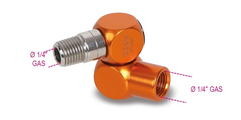 BETA - Raccordo universale rotante, raccordi snodo girevole f 1/4- m 1/4, ideale per connessioni versatili e sicure.