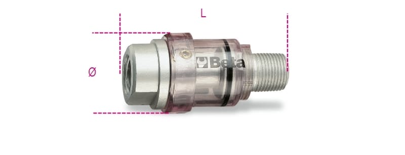 BETA - Mini lubrificatori di linea 3/8 ml 3/8.