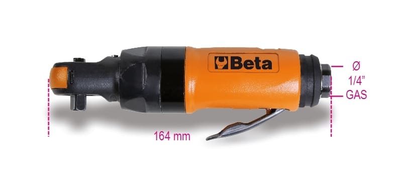 BETA - Cricchetto reversibile a massa battente, cricchetti pneumatici impact q.1/4 p1 per lavori di precisione.