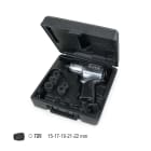 BETA - Avvitatore reversibile in alluminio fornito con 5 bussole macchina, in valigetta KIT AVV. PNEUM. REV 1/2 + 5 BUSSOLE B/K5.