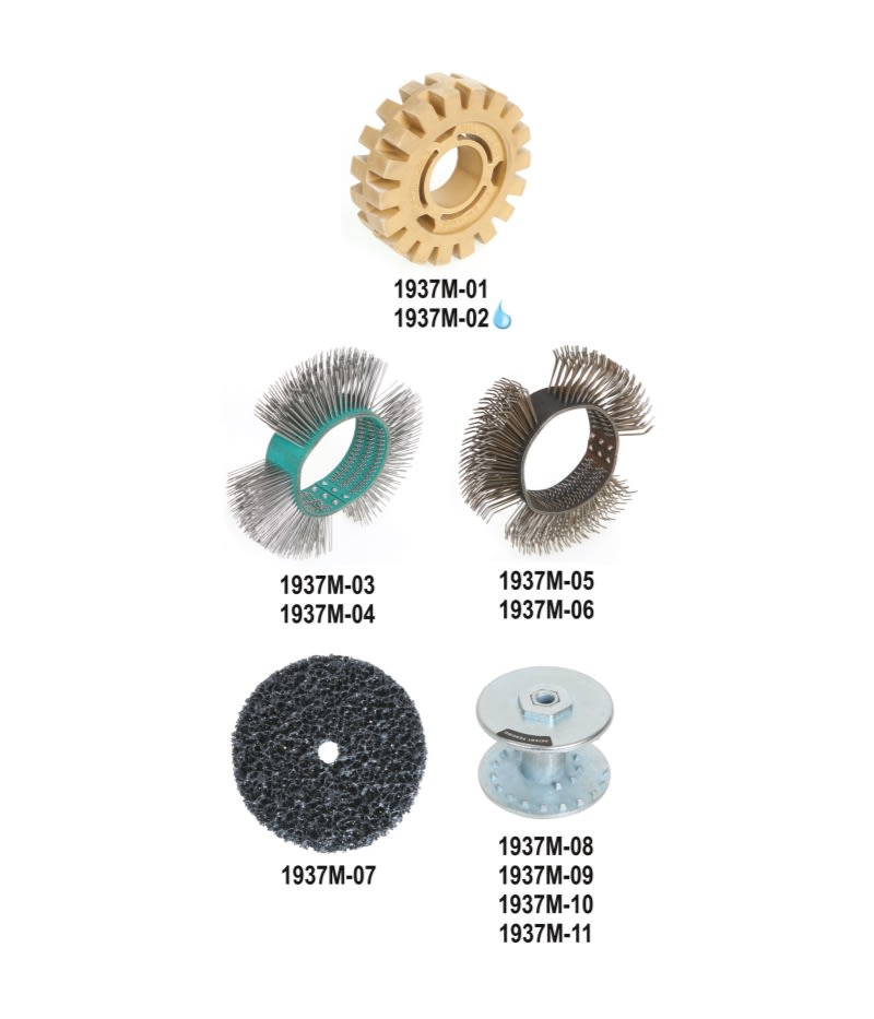 BETA - Accessori per 1937M, adattatori dischi abrasivi sing. M-08, ideali per lavori di precisione e durata.