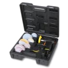 BETA - Mini levigatrice rotorbitale compatta e versatile, ideale per lavori di precisione. KIT mini levigatrici orbitali con accessori inclusi per una finitura perfetta su ogni superficie.