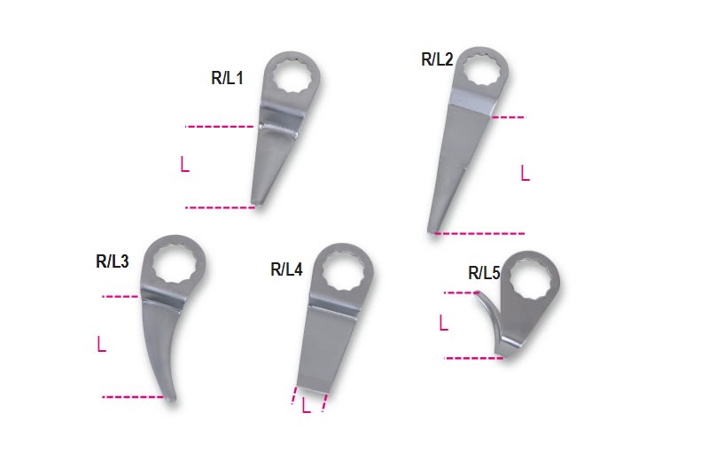 BETA - Lame per staccavetri, ideali per lavori di precisione. Lame staccavetri curve R/L3 per tagli curvi.
