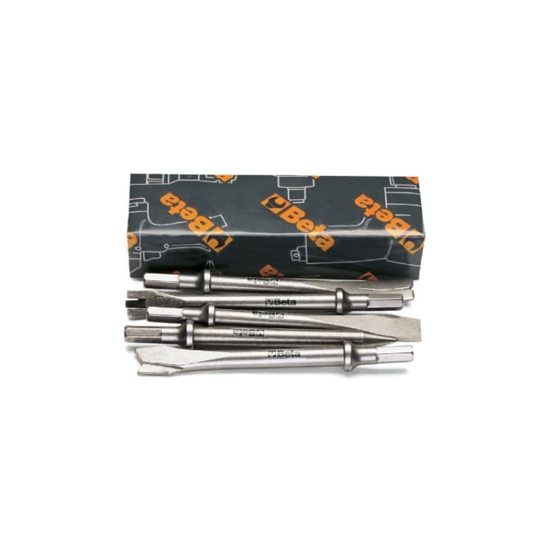 BETA - Serie di 5 scalpelli per martelli scalpellatori 1940, scalpelli serie 5pz 1940 - 1940HD s/5.