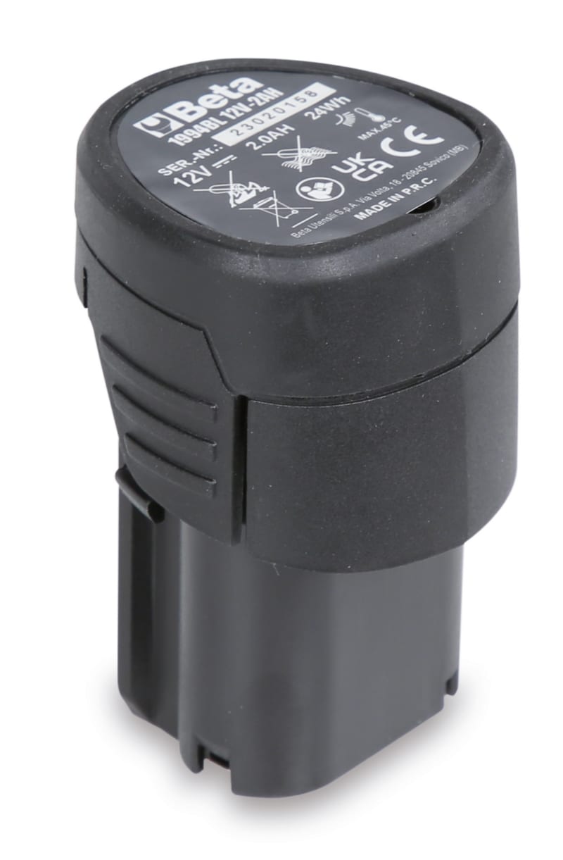 BETA - Batteria agli ioni di litio da 2Ah per utensili 12V, batterie per utensili 12V-2Ah litio.