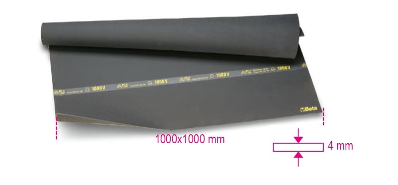 BETA - Tappeto isolante ideale per ambienti industriali, tappeti isolanti 1000x1000 mq/t per una protezione ottimale.