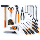 BETA - Valigetta pieghevole con assortimento di 27 utensili per interventi universali BORSE ASSORTIMENTO 27 UT. BZ/VU.