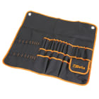 BETA - Busta portautensili avvolgibile in poliestere resistente, vuote con 42 tasche.