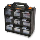 BETA - Valigia organizer con 12 vaschette asportabili, vuota, ideale per portaminuterie, pratica e resistente. 020800000