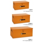 BETA - Baule portautensili in lamiera vuoti orange L700 C22 B-O.