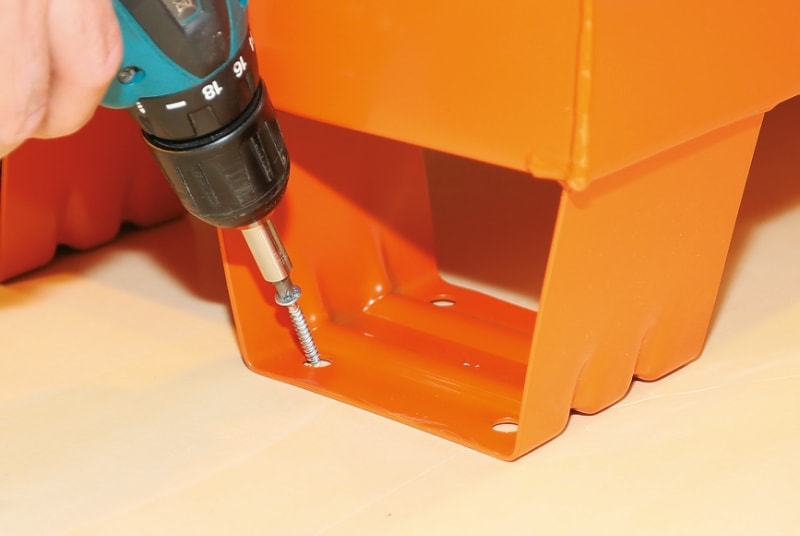 BETA - Baule portautensili da cantiere in lamiera V.TI ORANGE L915 C22 PM-O.