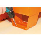 BETA - Baule portautensili da cantiere in lamiera V.TI ORANGE L915 C22 PM-O.