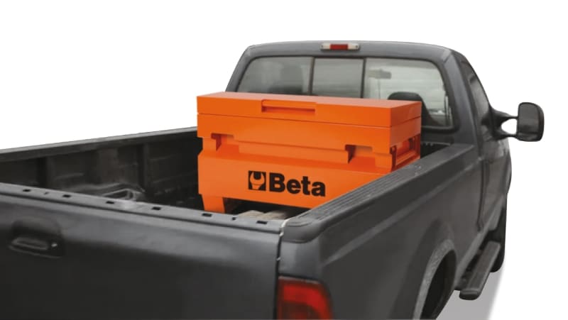 BETA - Baule portautensili da cantiere in lamiera, bauli v.ti cantiere orange l1220 c22 plo.