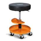 BETA - Seggiolino girevole con vassoio, ideale per ogni occasione. Seggiolini girevoli con vassoio orange, perfetti per aggiungere un tocco di colore e funzionalità.