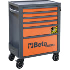 BETA - Cassettiera porta attrezzi 6 cassetti antiribaltamento arancione RSC24A/6-O.