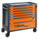 BETA - Cassettiera porta attrezzi 7 cassetti con sistema antiribaltamento modello lungo CASS.ANTIR.XL 7 DRAW ANTRAC.RSC24AXL/7-A.