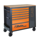 BETA - Cassettiera porta attrezzi con 7 cassetti e armadietto portaoggetti CASS.7 DRAW + CAB antracite RSC24L-CAB/A.