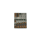BETA - Termoformato rigido in ABS giraviti Beta Grip per viti lama piatta assortiti 11UT T167.