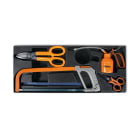 BETA - Termoformato rigido in ABS con utensili per taglio assortiti e lame T279. 024240279