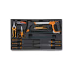 BETA - Termoformato rigido in ABS con lime e utensili da taglio assortiti 10 pezzi T284.