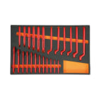 BETA - Vassoio morbido in EVA per utensili elettrici isolati 1000V assortiti 24 moduli.