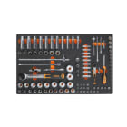 BETA - Vassoio morbido in EVA bussole lunghe da 1/4" e da 1/2" MODULI SOFT ASSORT 98UT M100. 024500100