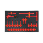 BETA - Vassoio morbido in EVA per elettrotecnica utensili isolati 1000V, moduli soft assort 27ut is1000v m108.