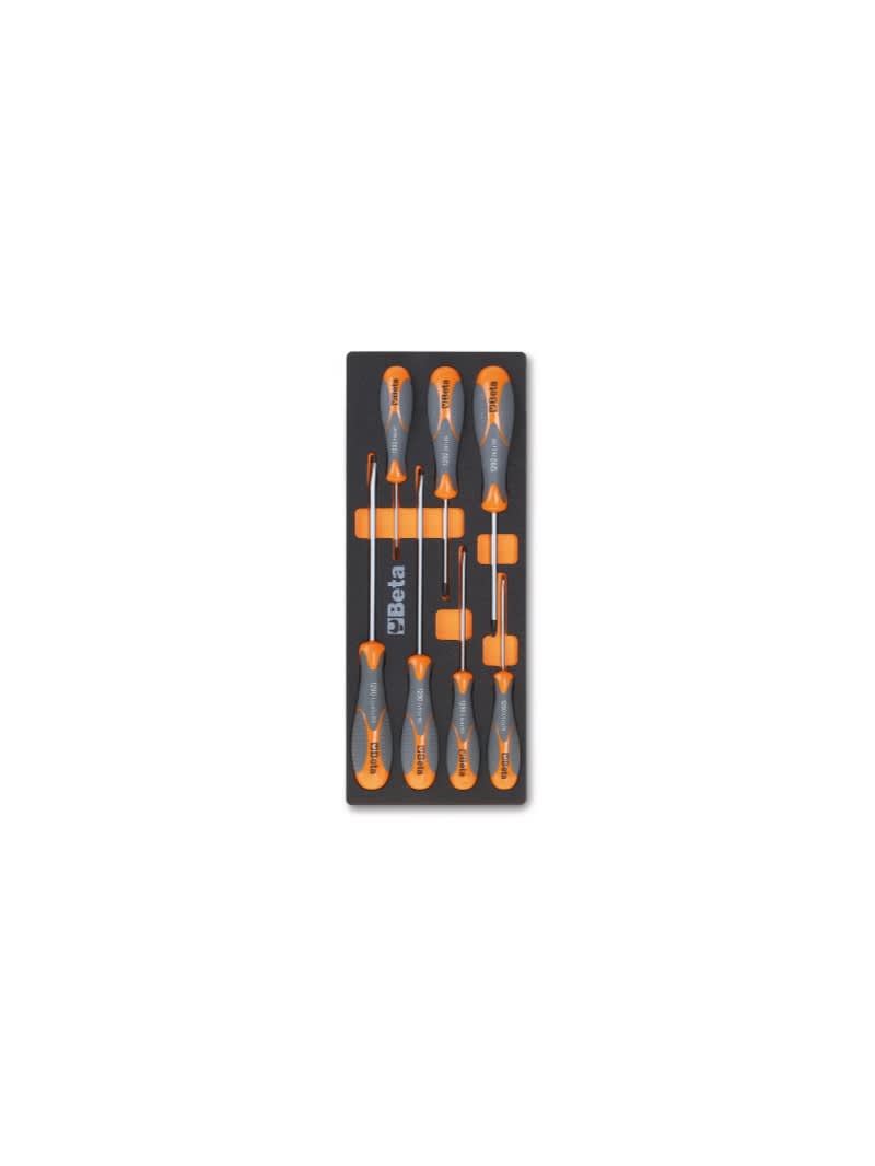 BETA - Vassoio morbido in eva giraviti beta grip per viti lama piatta e phillips moduli soft assort 7ut m180.