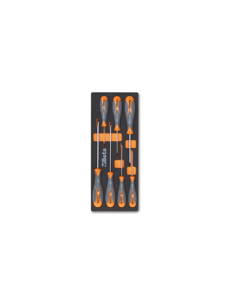 BETA - Vassoio morbido in eva giraviti beta grip per viti lama piatta e phillips moduli soft assort 7ut m180.