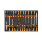 BETA - Vassoio morbido in eva giraviti beta grip per viti lama piatta, phillips e torx, moduli soft assort 25ut m195.