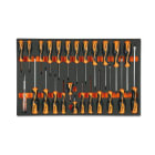 BETA - Vassoio morbido in eva giraviti beta grip per viti lama piatta, phillips e torx, moduli soft assort 25ut m195.