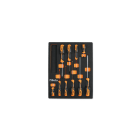 BETA - Vassoio morbido in EVA giraviti Beta Grip per viti lama piatta e Phillips® MODULI SOFT ASSORT 10UT M209.